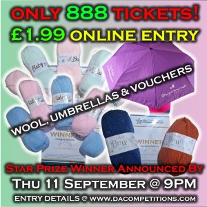 WOOL, UMBRELLAS & VOUCHERS DRAW! (11/9)