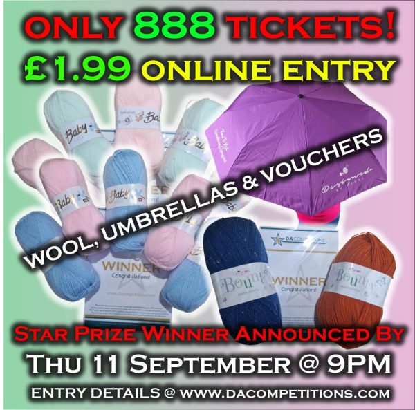WOOL, UMBRELLAS & VOUCHERS DRAW! (11/9)