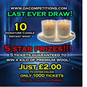 LAST EVER DRAW - 5 STAR PRIZES + 10 INSTANT WINS! (19/5)
